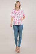 S/SLV DOLMAN BUTTON UP SHIRT T12443-2502004