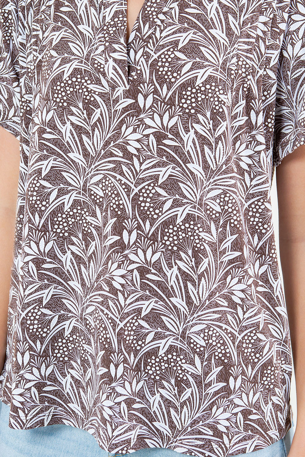 S/SLV PINTUCK SHOULDER POPOVER