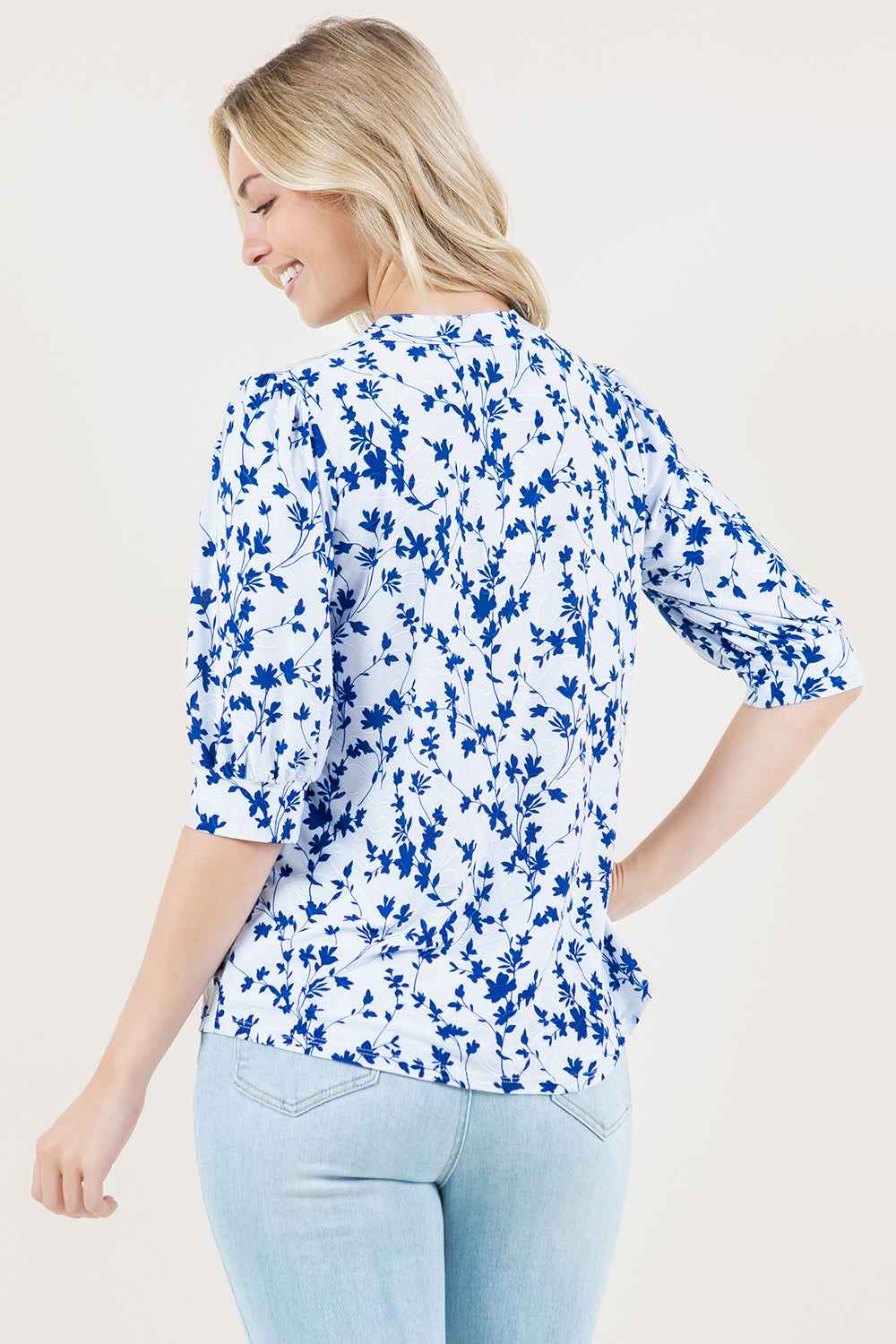 ELBOW SLV MANDARIN COLLAR POPOVER