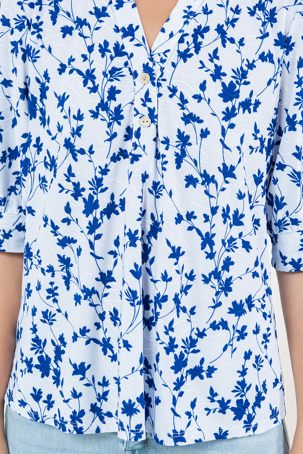ELBOW SLV MANDARIN COLLAR POPOVER