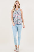 SLEEVELESS HALTER SHIRT