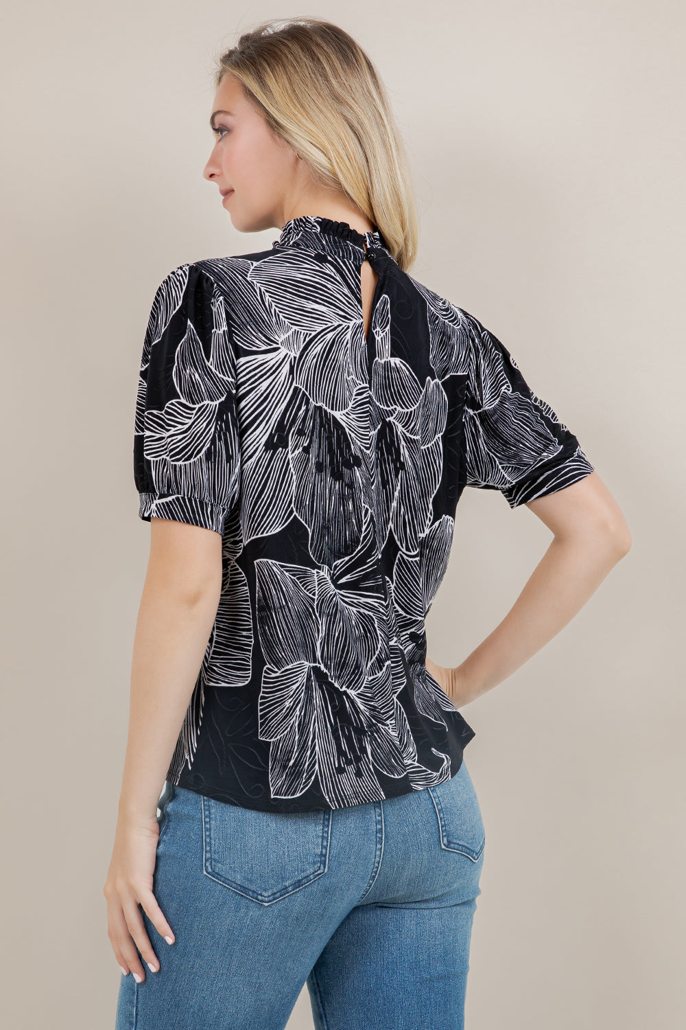 ELB/SLV LANTERN BLOUSE T12555-A621611