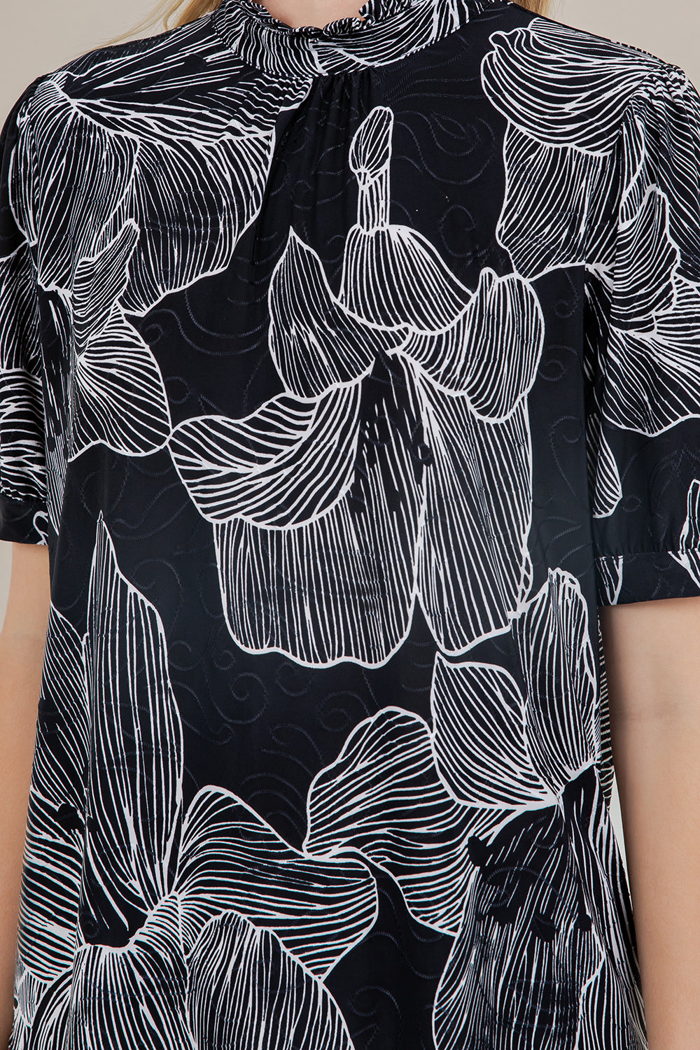 ELB/SLV LANTERN BLOUSE T12555-A621611