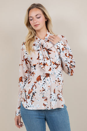L/SLV BOW-COLLAR BLOUSE T12559-A581013