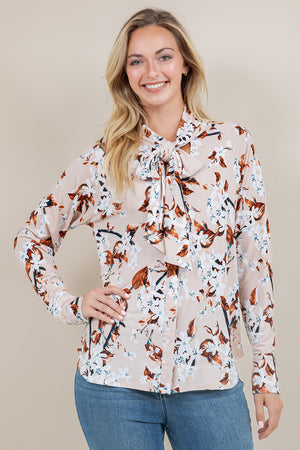 L/SLV BOW-COLLAR BLOUSE T12559-A581013