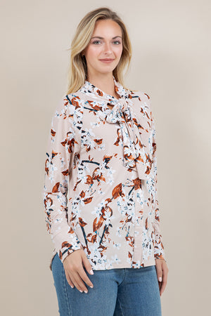 L/SLV BOW-COLLAR BLOUSE T12559-A581013