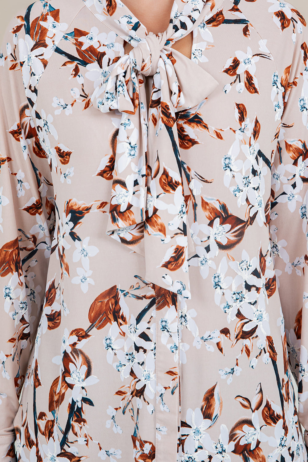 L/SLV BOW-COLLAR BLOUSE T12559-A581013