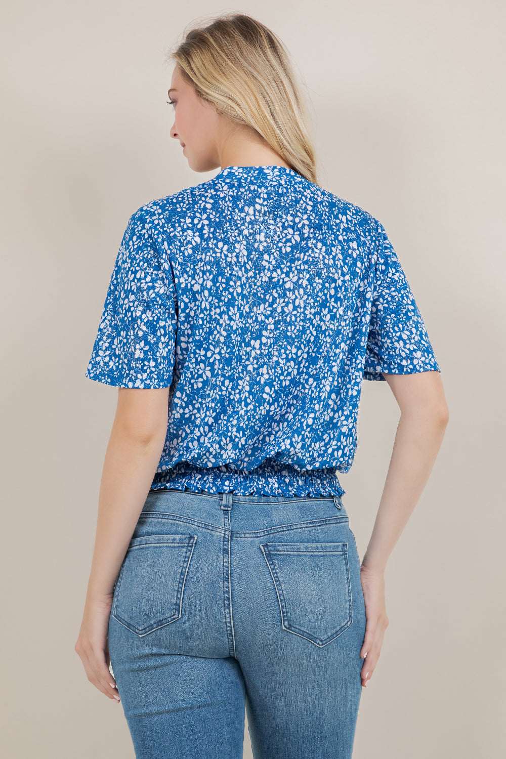 S/SLV WRAP BLOUSON TOP T12593-A54135