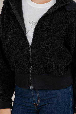 L/SLV HOODED BOMBER JACKET T12605-320