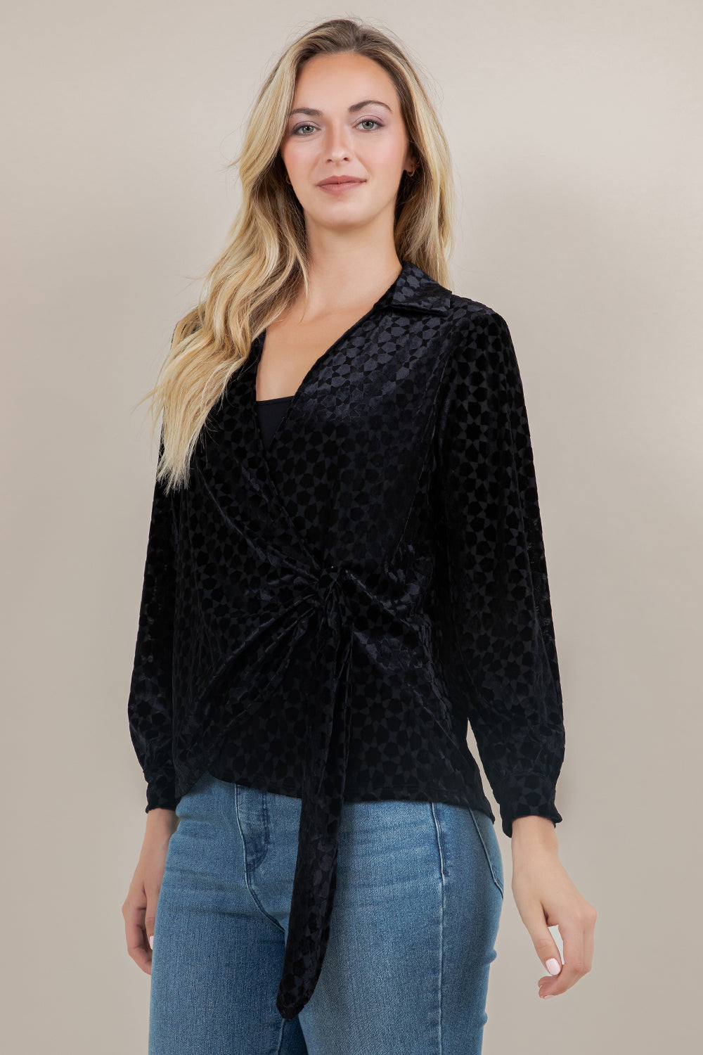 L/SLV CROSSOVER TOP T12632-221245