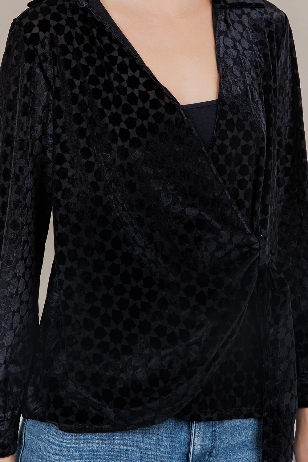 L/SLV CROSSOVER TOP T12632-221245