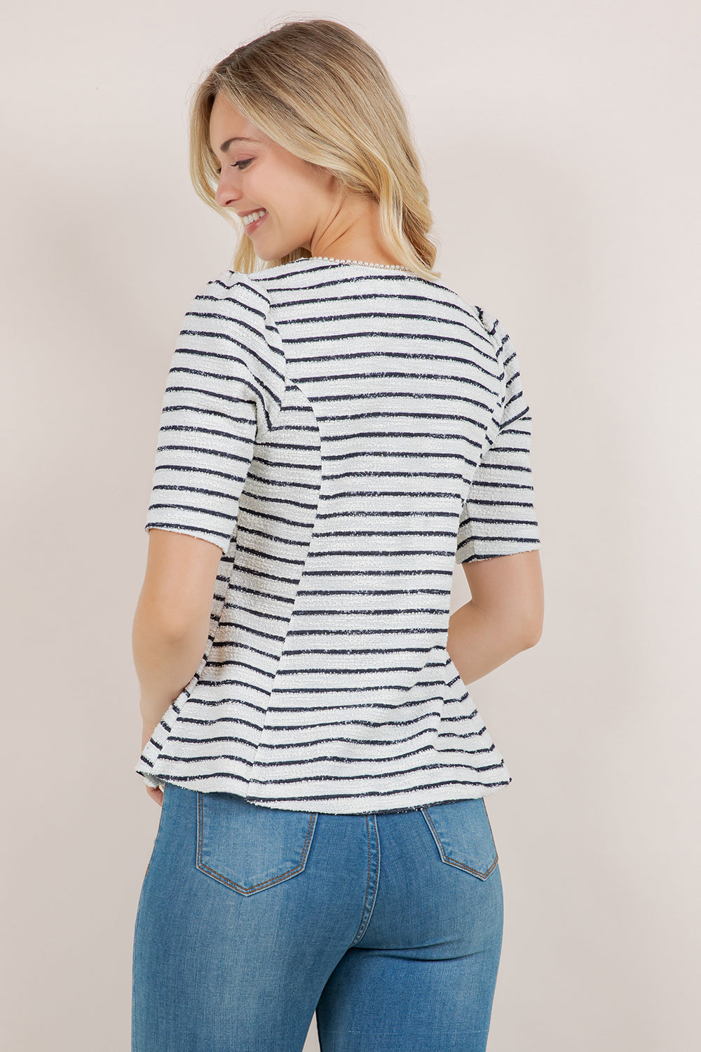 S/SLV FIT & FLARE PRINCESS TOP T12708-0218