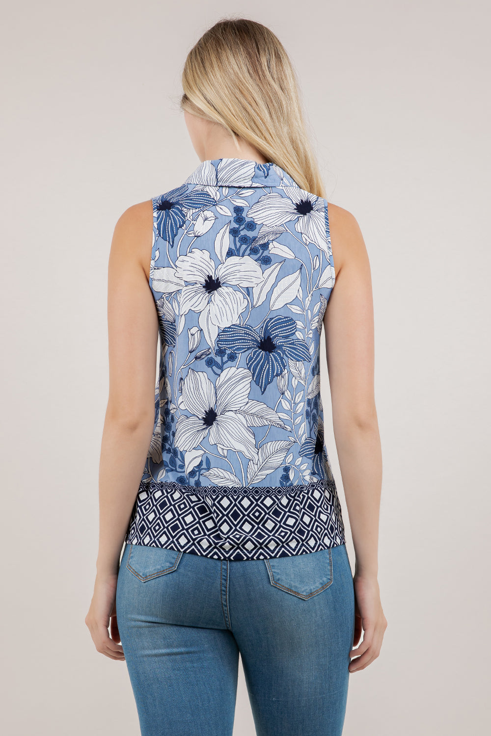 S/LESS COLLARED PLEATED TOP T12735-13992