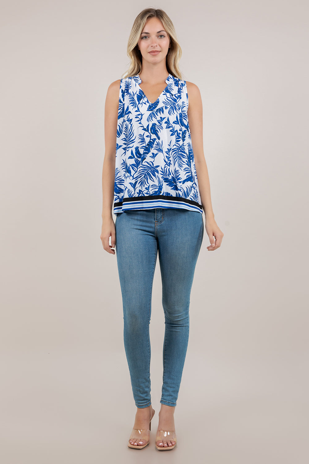 S/LESS V NECK PLEATED TOP T12747-787011