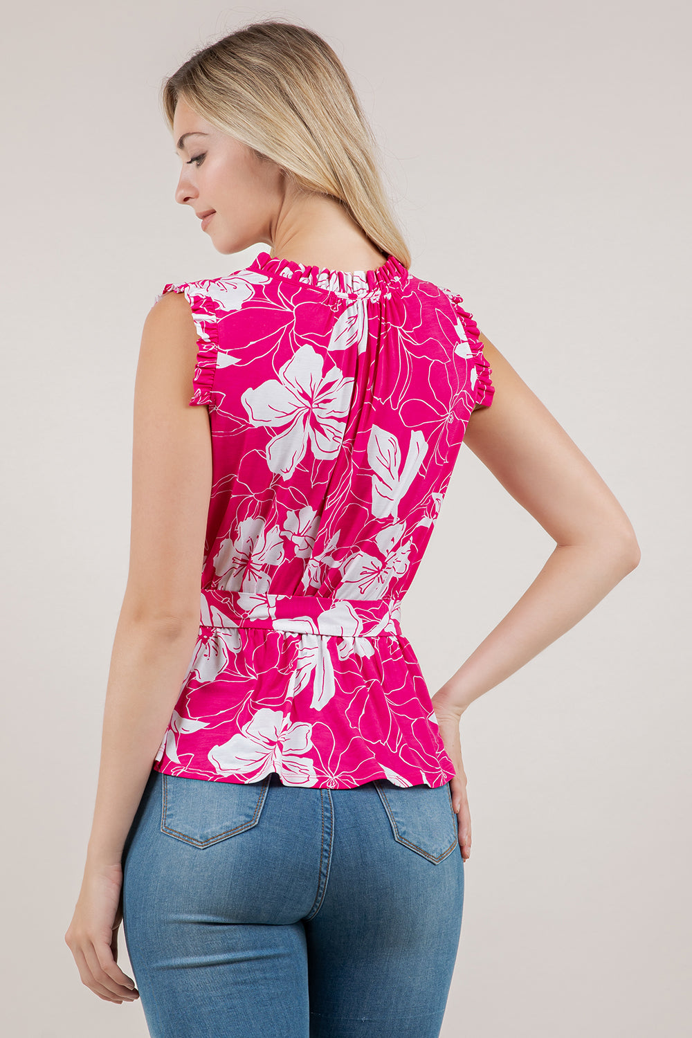 S/LESS RUFFLE SURPLICE TOP T12751-1898