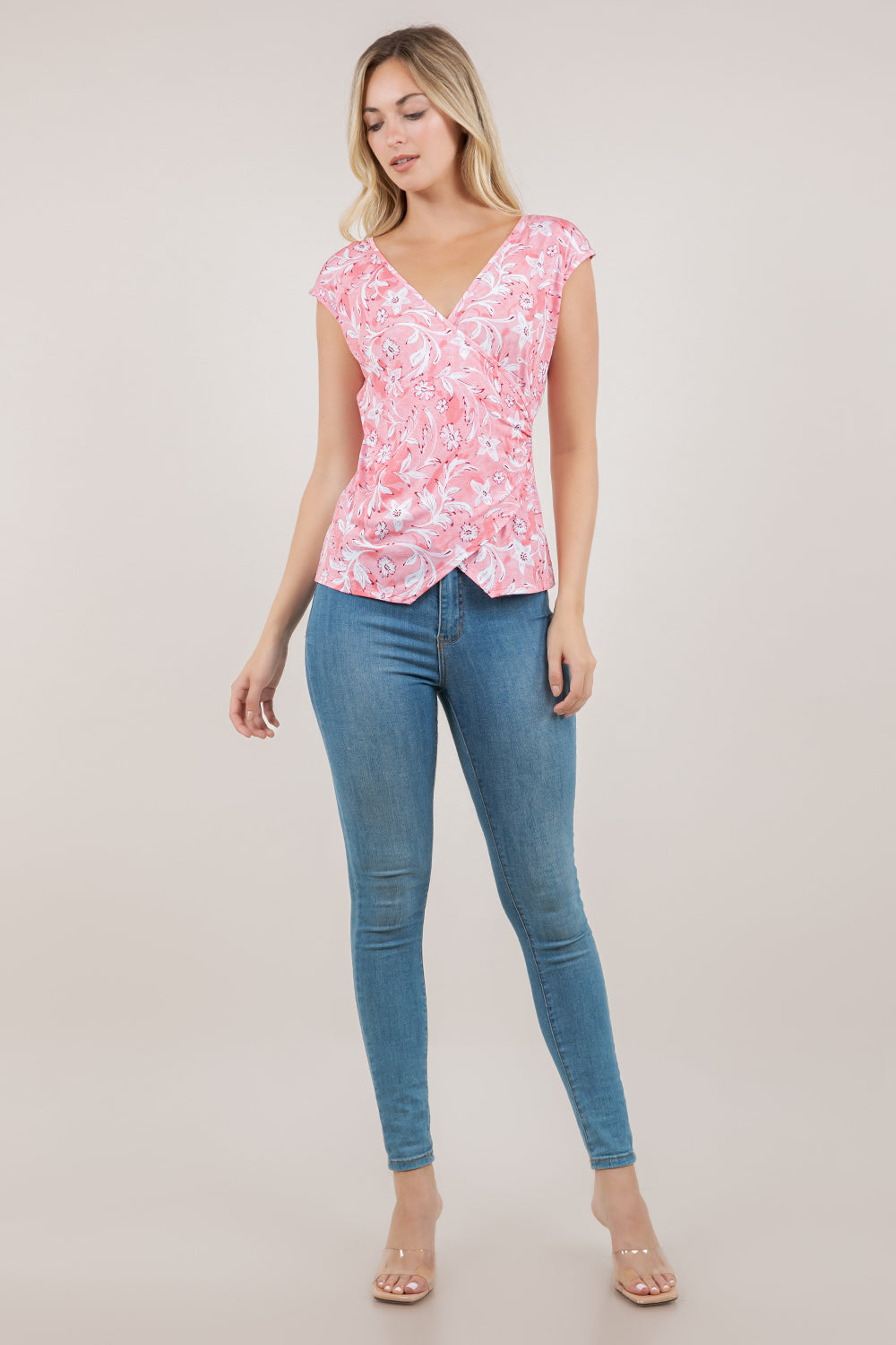 S/SLV V NECK SURPLICE TOP T12757-2506010 – Jesse & J