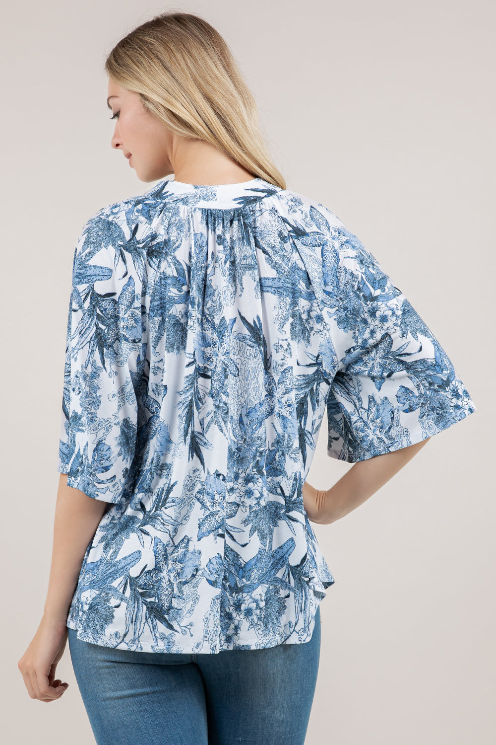 S/SLV RAGLAN FLUTTER SLEEVE TOP T12780-8315