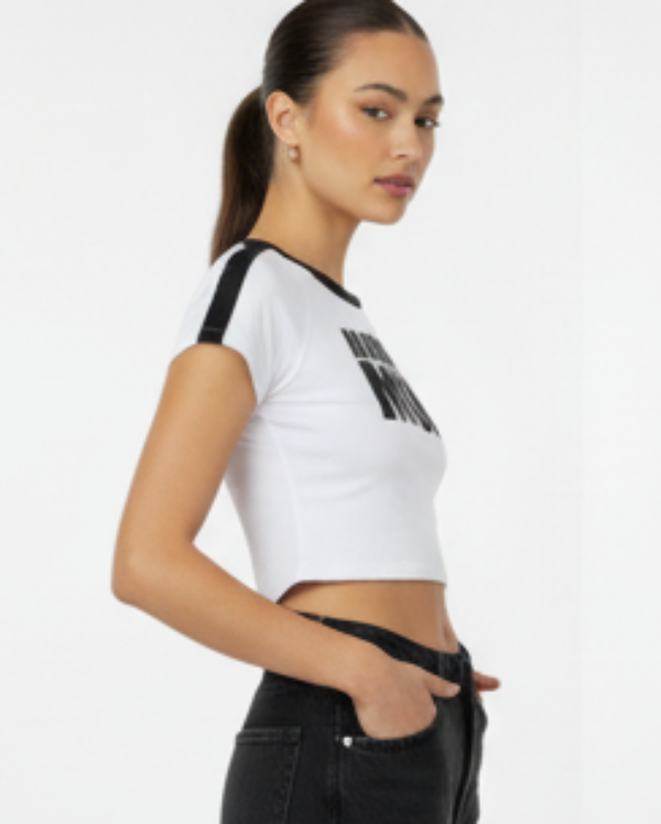 Short Sleeve Raglan V-Neck Top