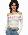 Long Sleeve Off the Shoulder Top