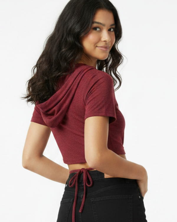 Short Sleeve Keyhole Tie Top