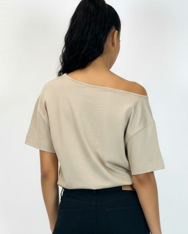 SS Off-one-Shoulder Oversized Top