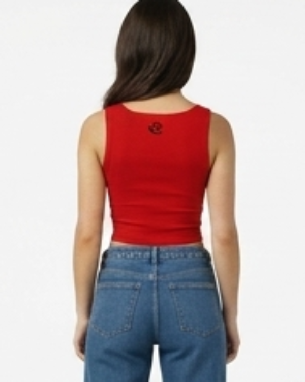 Square Neck Ruched Tank Top