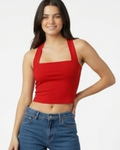 Square Neck Ruched Tank Top