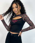 Long Sleeve Lace Bowlero Top