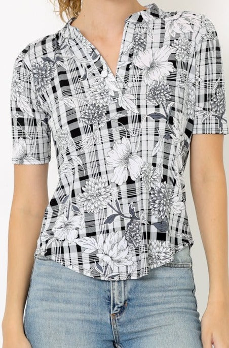 EXT SLEEVE HALF PLACKET DOLMAN - T8004-PE-EL-1757071