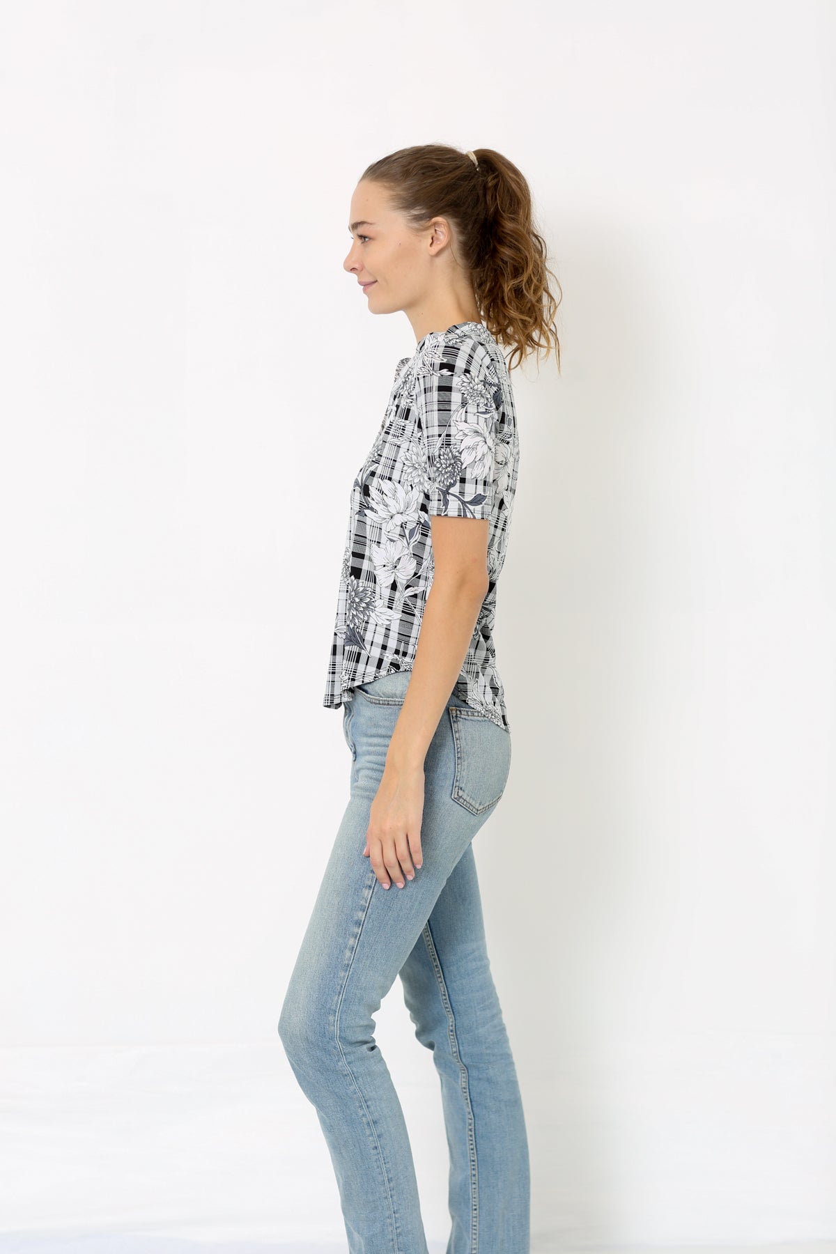 EXT SLEEVE HALF PLACKET DOLMAN - T8004-PE-EL-1757071