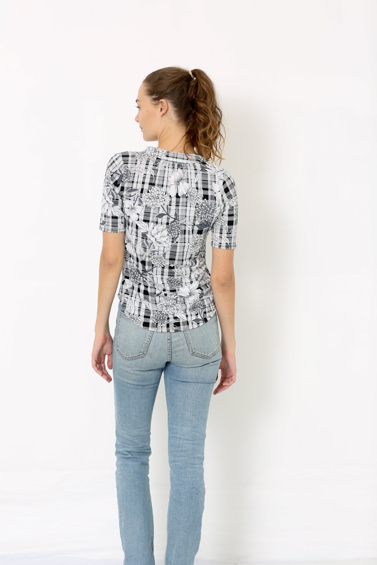 EXT SLEEVE HALF PLACKET DOLMAN - T8004-PE-EL-1757071