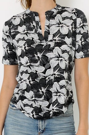 ELBOW HALF PLACKET SHIRT - T8004-PE-ELB-JNJ-11223