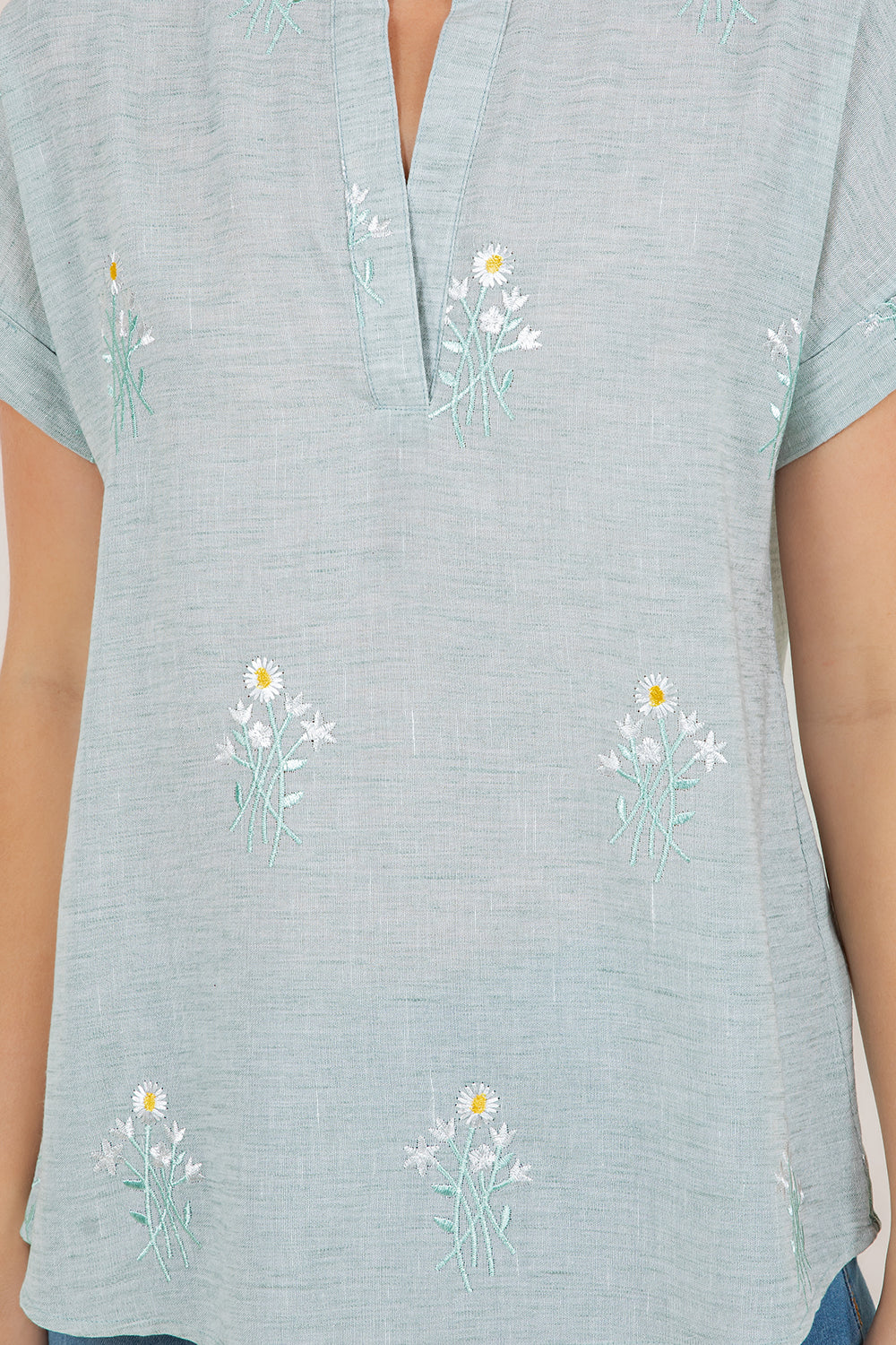 S/SLV BACK BUTTONED DOLMAN TOP T8004-SS-N0068