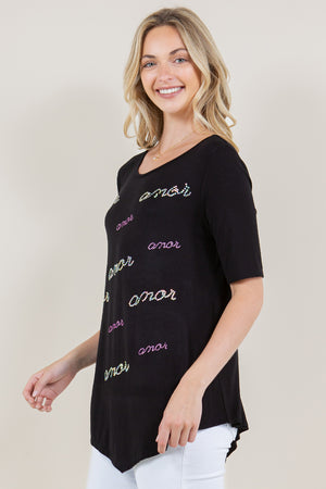 SS SCOOP NECK SELF CROSS BACK POINTED HEM TOP - T9092EL-J23008