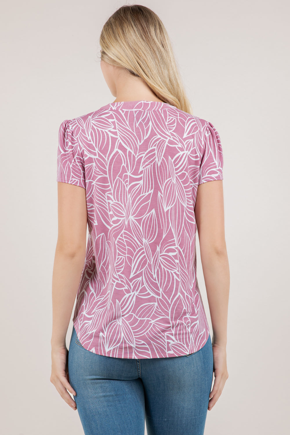 S/SLV BUTTON UP BLOUSE T9380-SS-91490