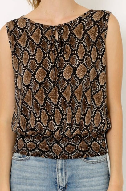 SS SCOOP NECK SMOCKED HEM PEASANT TOP - T9412-SL-1850330