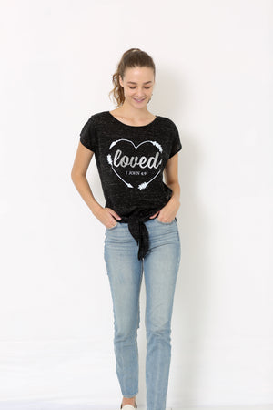 SS DOLMAN FRONT TIE TOP - T9442-3460831