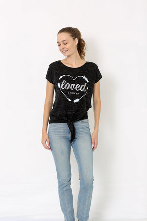 SS DOLMAN FRONT TIE TOP - T9442-3460831