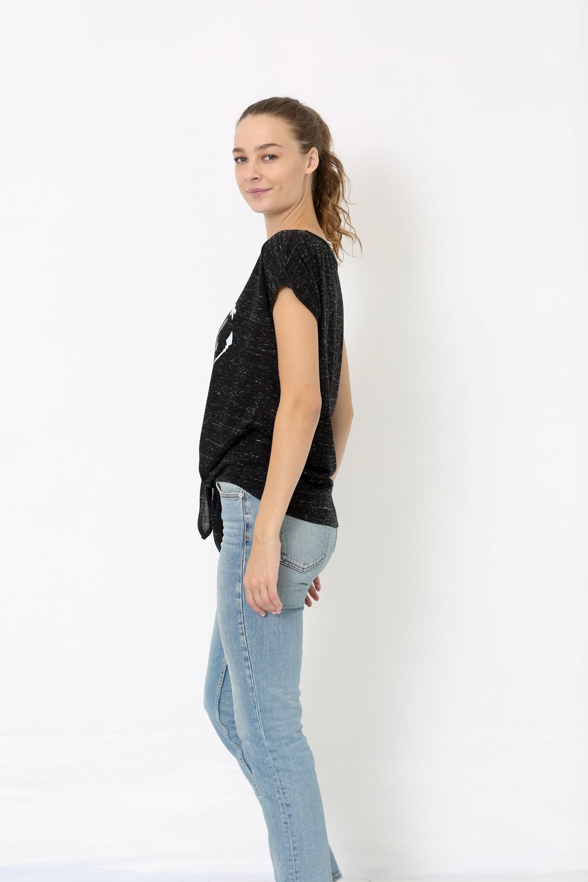 SS DOLMAN FRONT TIE TOP - T9442-3460831