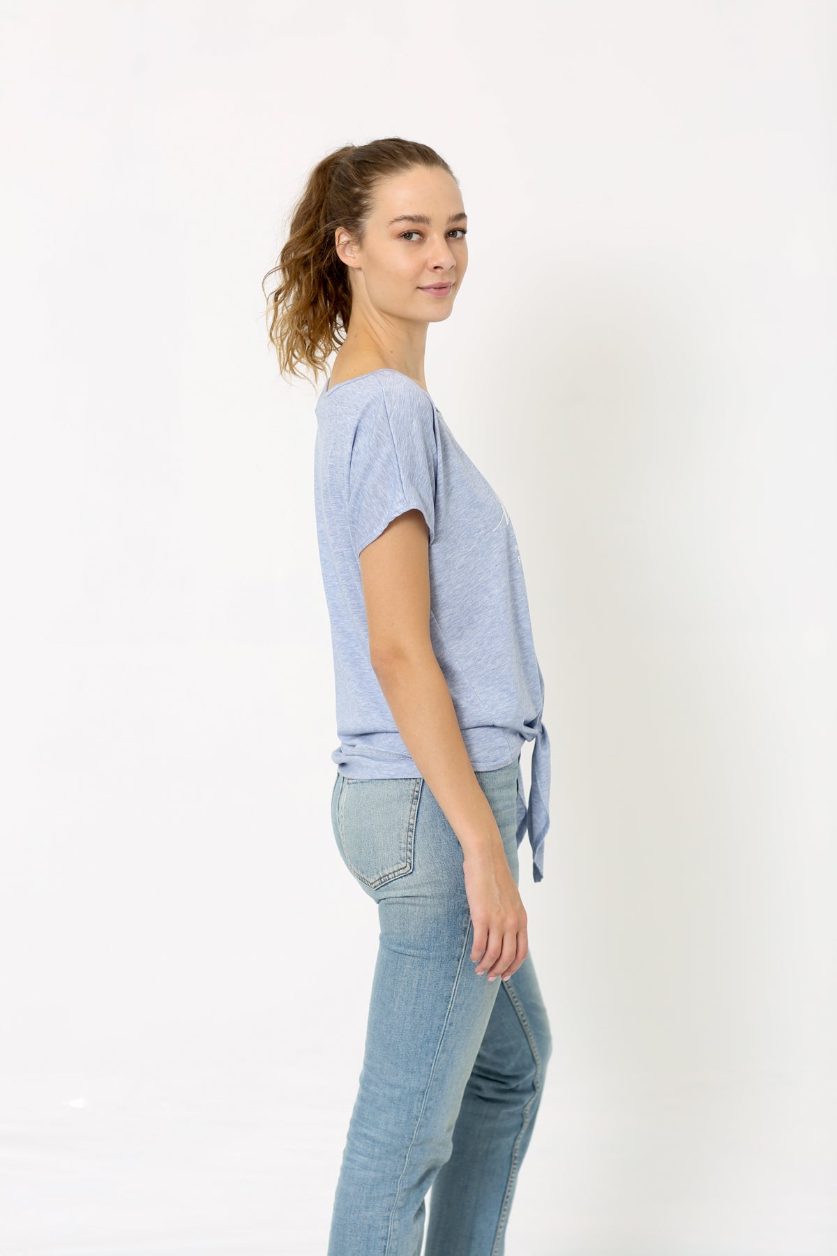 SS DOLMAN FRONT TIE TOP - T9442-3554826