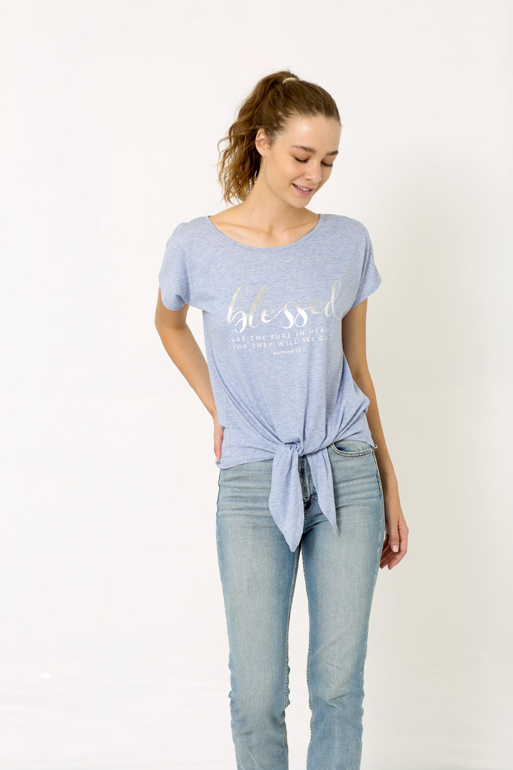 SS DOLMAN FRONT TIE TOP - T9442-3554826