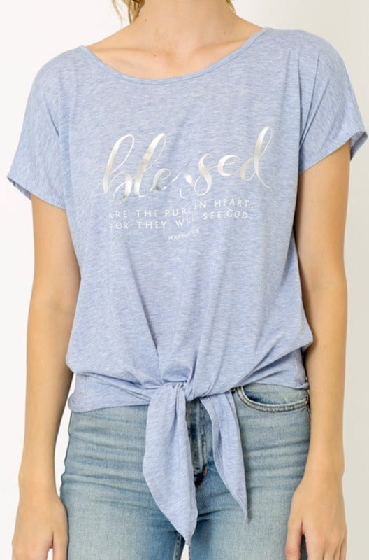 SS DOLMAN FRONT TIE TOP - T9442-3554826