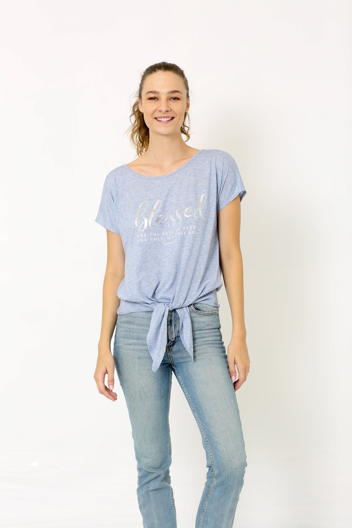SS DOLMAN FRONT TIE TOP - T9442-3554826