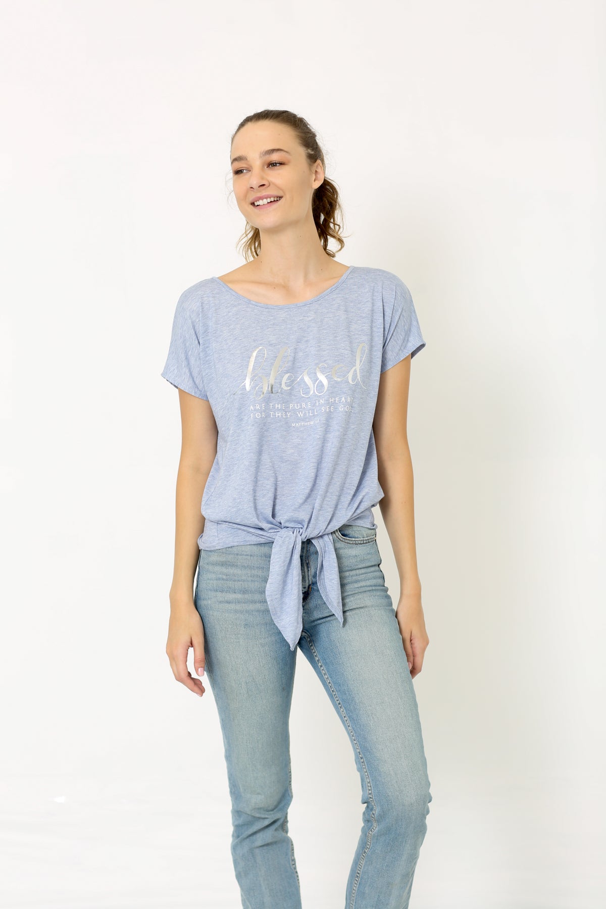 SS DOLMAN FRONT TIE TOP - T9442-3554826