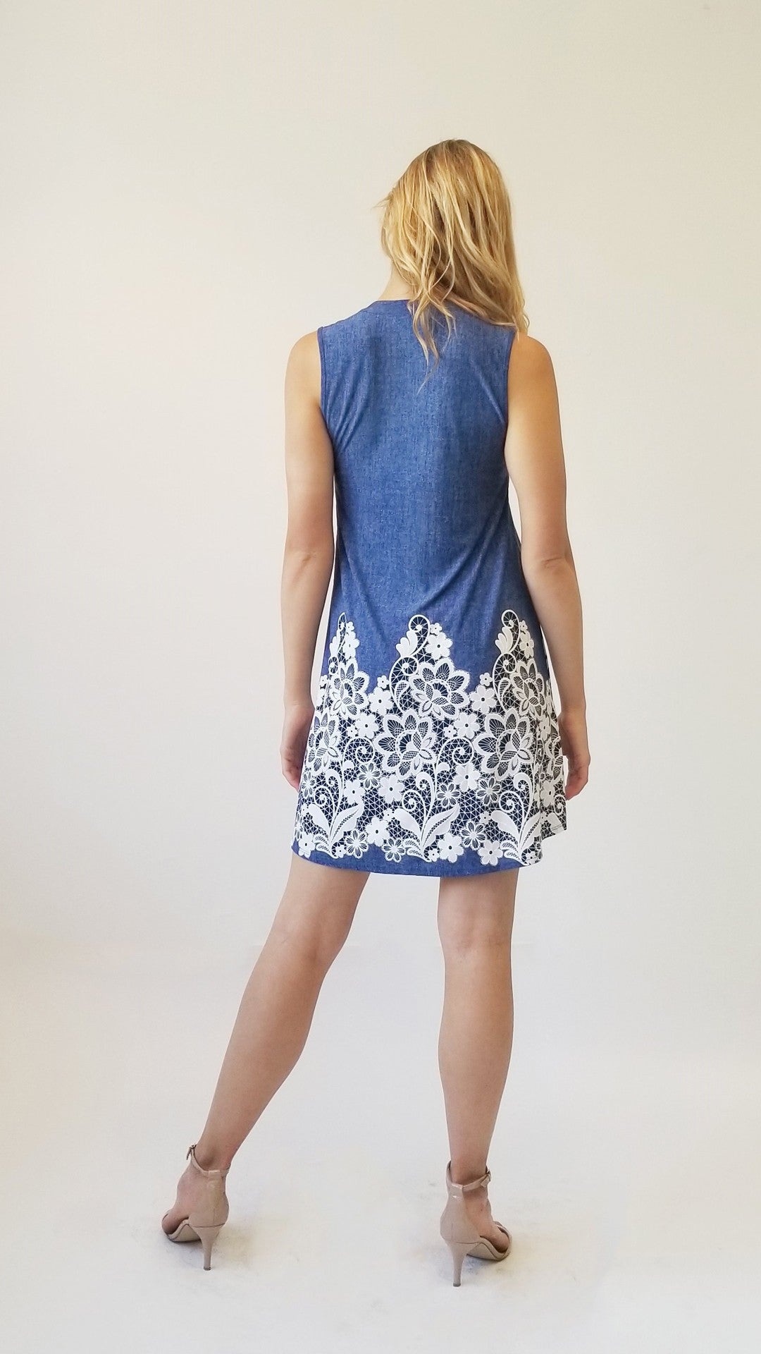 Sleeveless Premium floral puff print