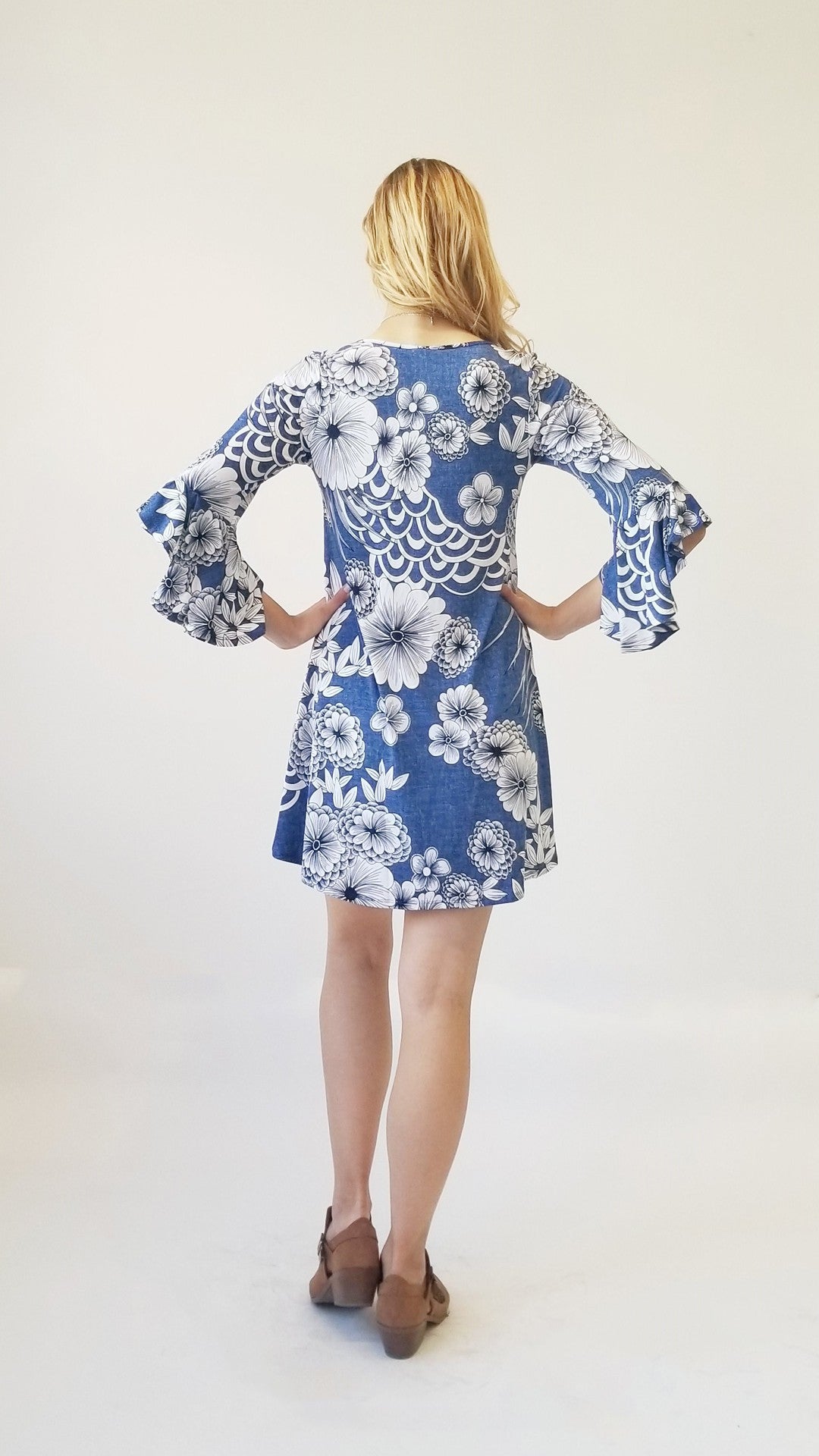 Floral puff print