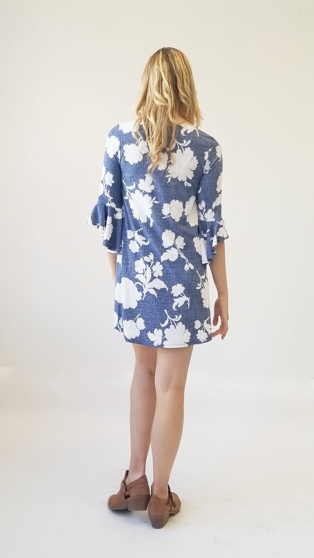 Floral puff print