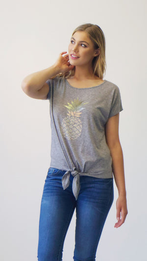 Tie Front Casual Top