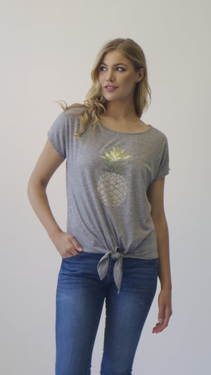 Tie Front Casual Top