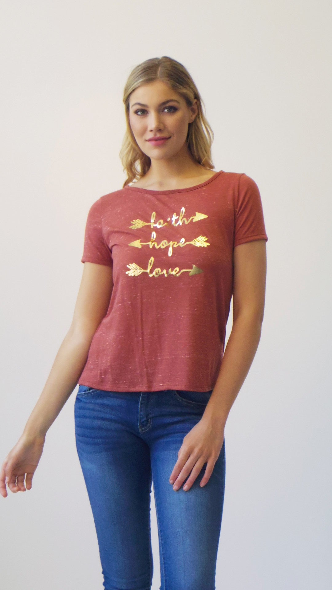Casual knit T shirt